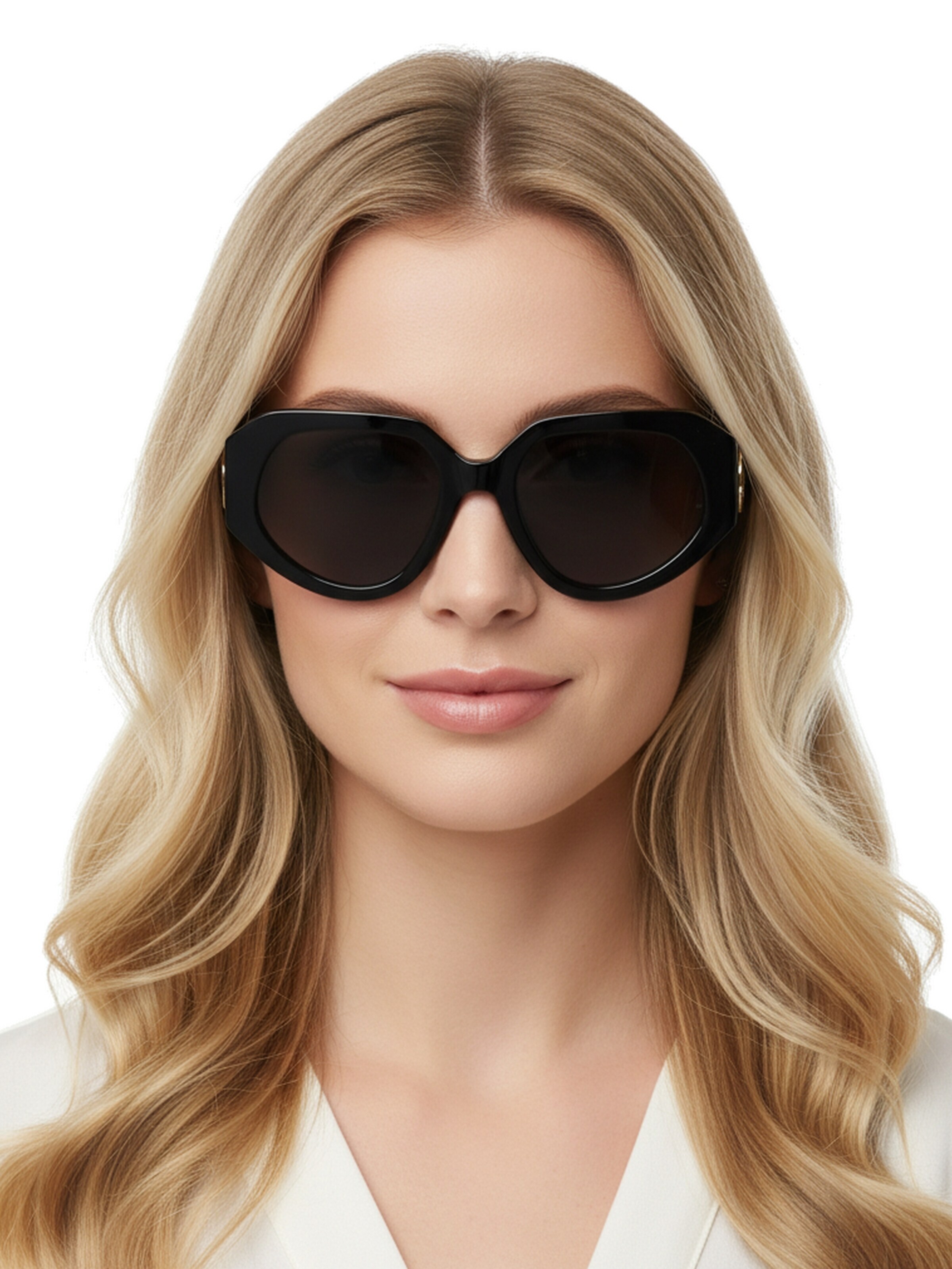 Lunettes de soleil Lanvin en noir : devant
