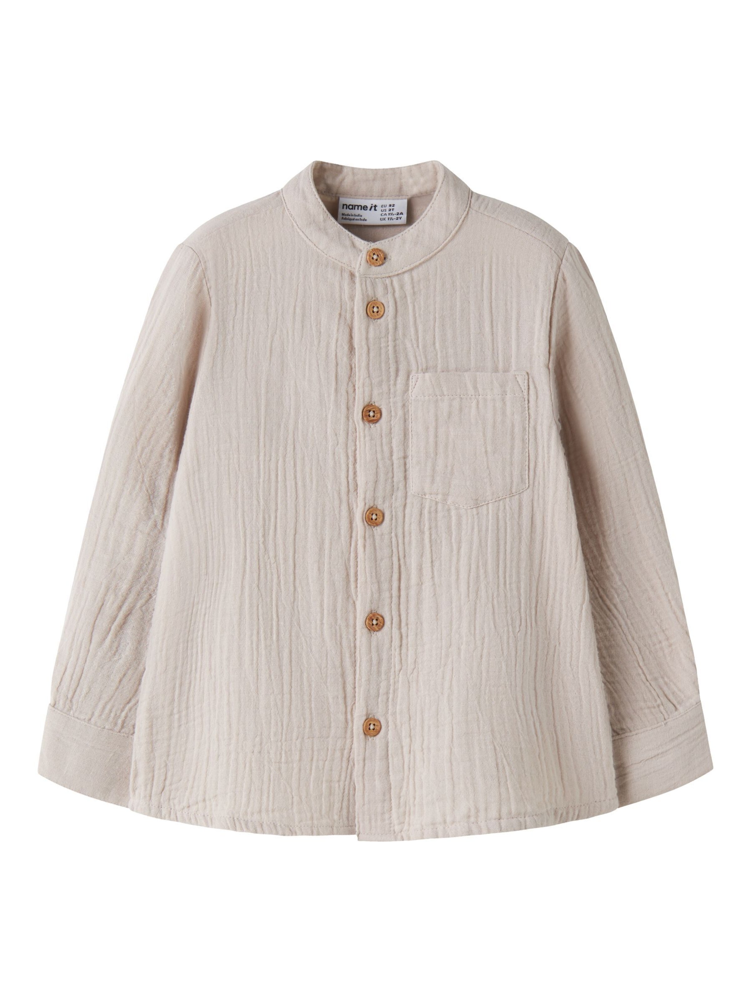 NAME IT Regular fit Overhemd in Grijs: voorkant
