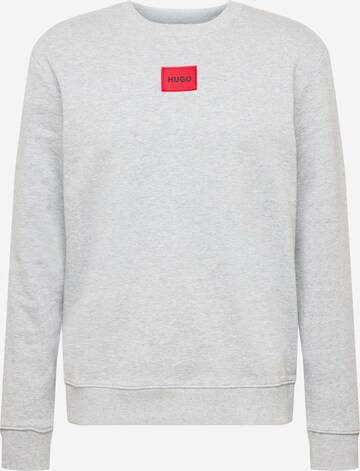 HUGO Sweatshirt 'Diragol' in Grey: front