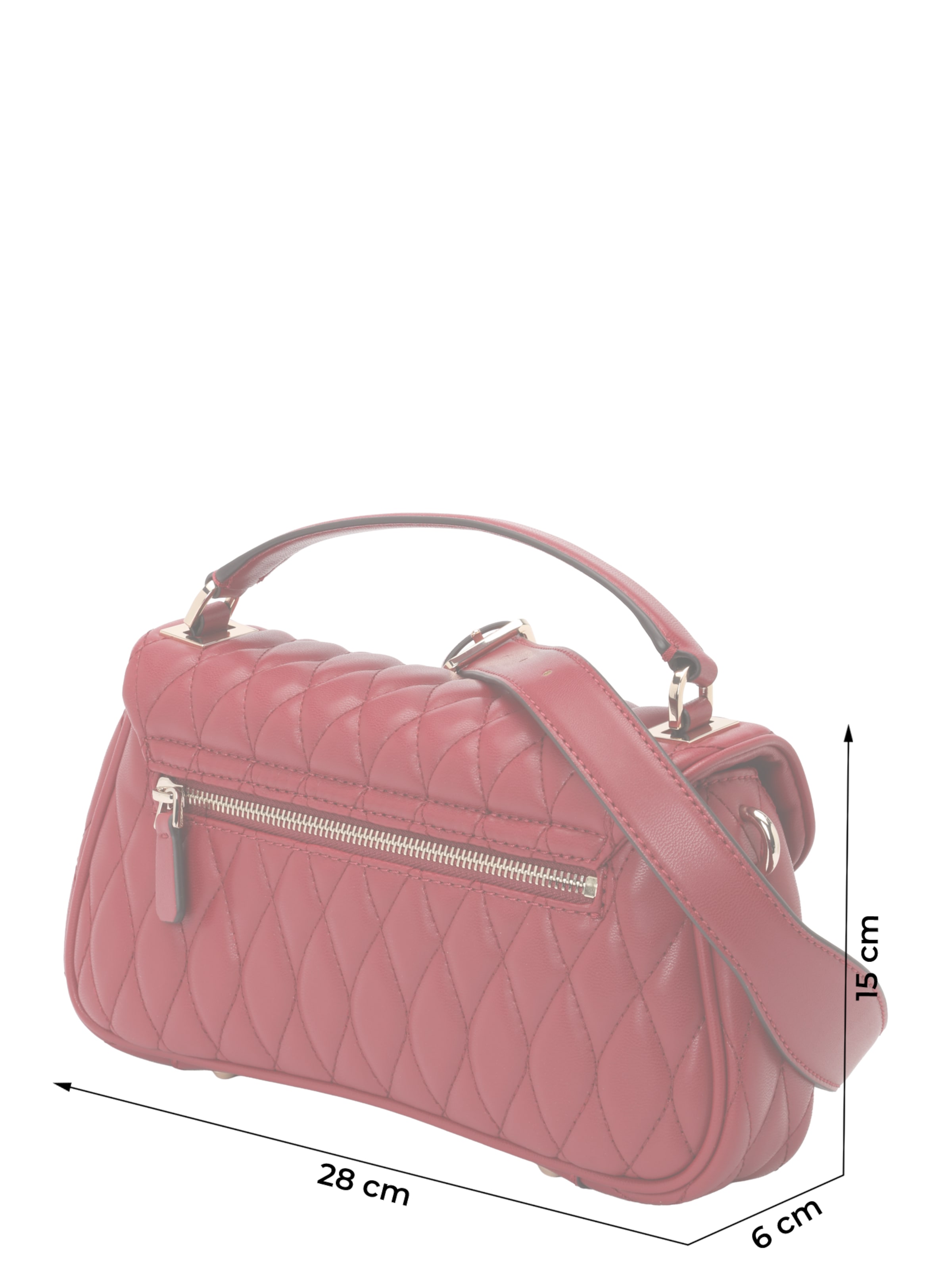 GUESS Handbag 'VALLA TOP HANDLE FLAP' in Red