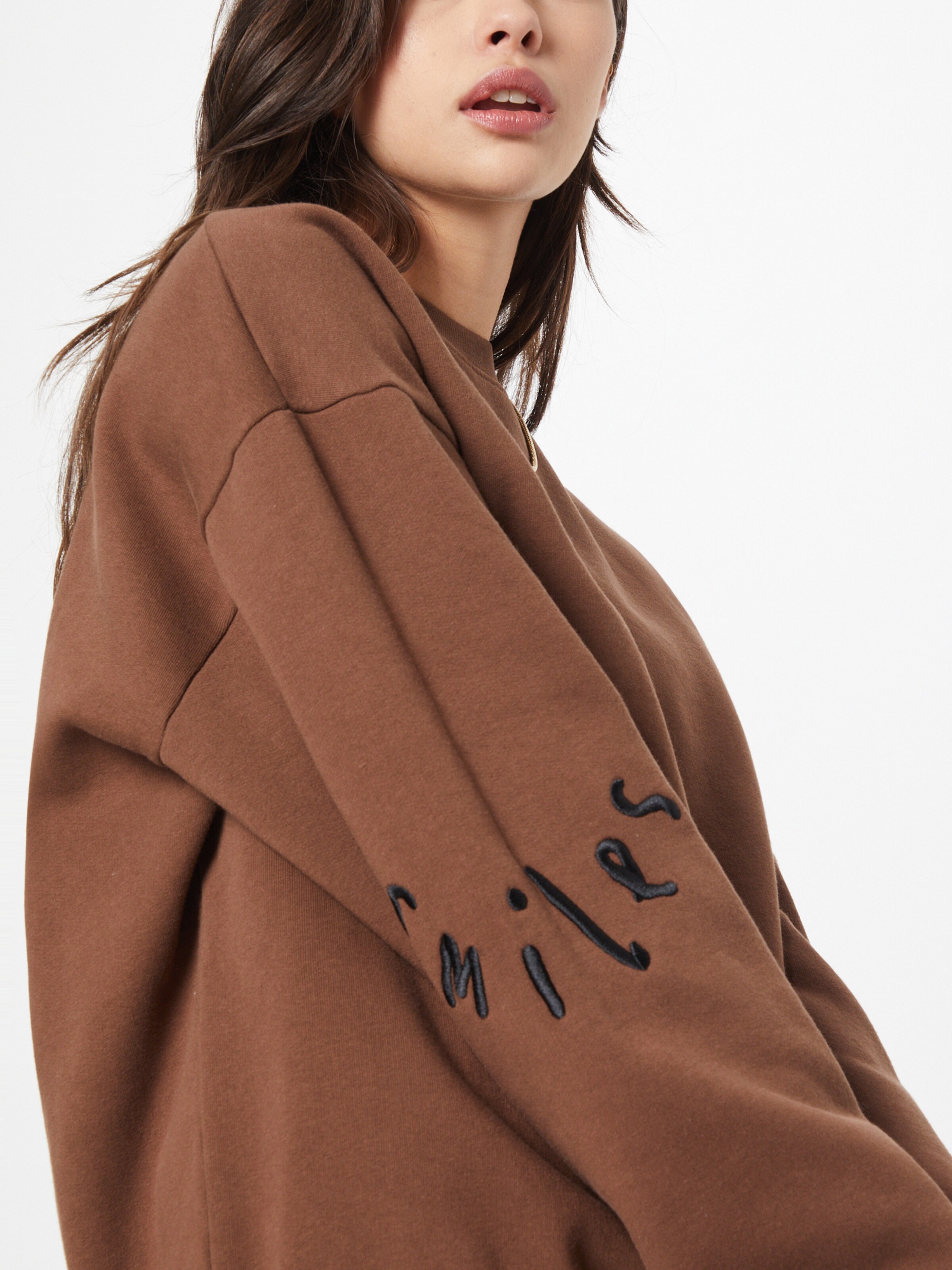 Frauen Große Größen Smiles Sweatshirt 'Rico' in Braun - AU08685 Frauen Große Größen Smiles Sweatshirt 'Rico' in Braun - AU08685