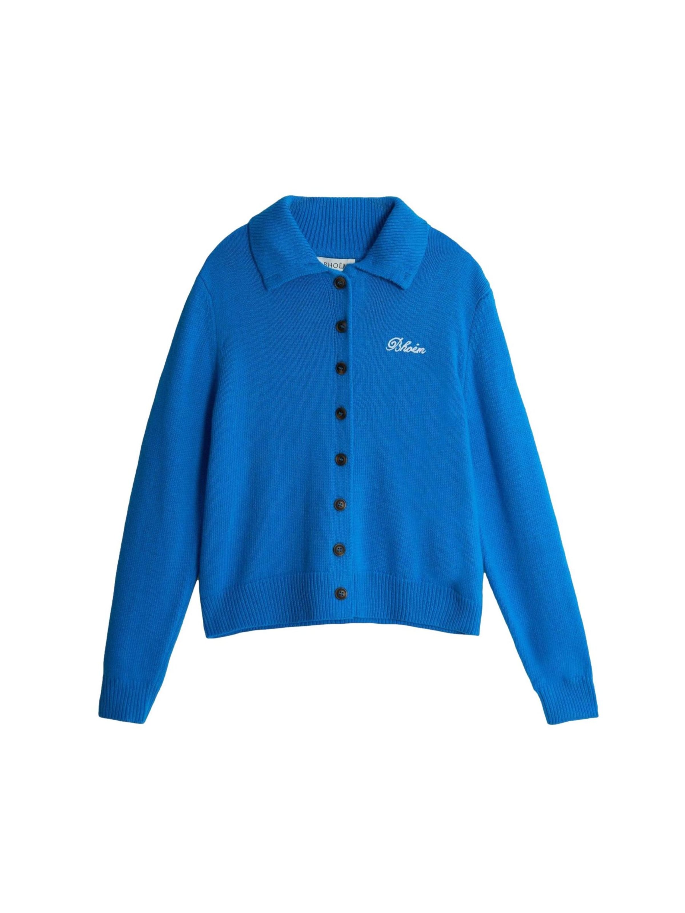 Cardigan Bhoem en bleu : devant