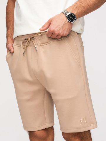 Ombre Regular Trousers in Beige