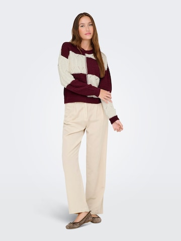 JDY Pullover 'JDYJUSTY' i rød