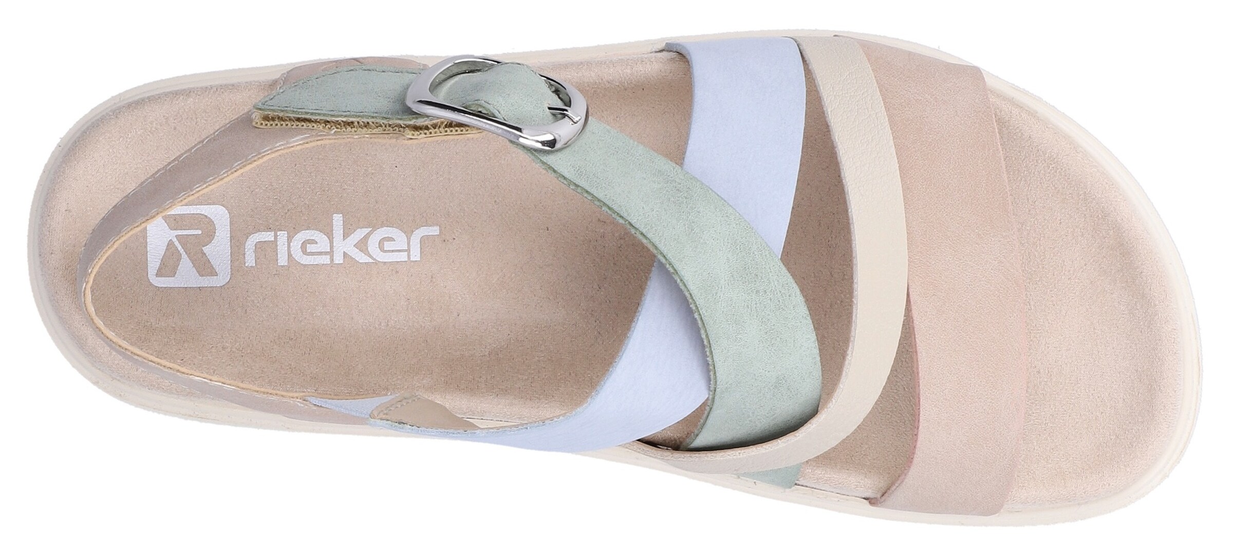 Sandales à lanières Rieker en beige