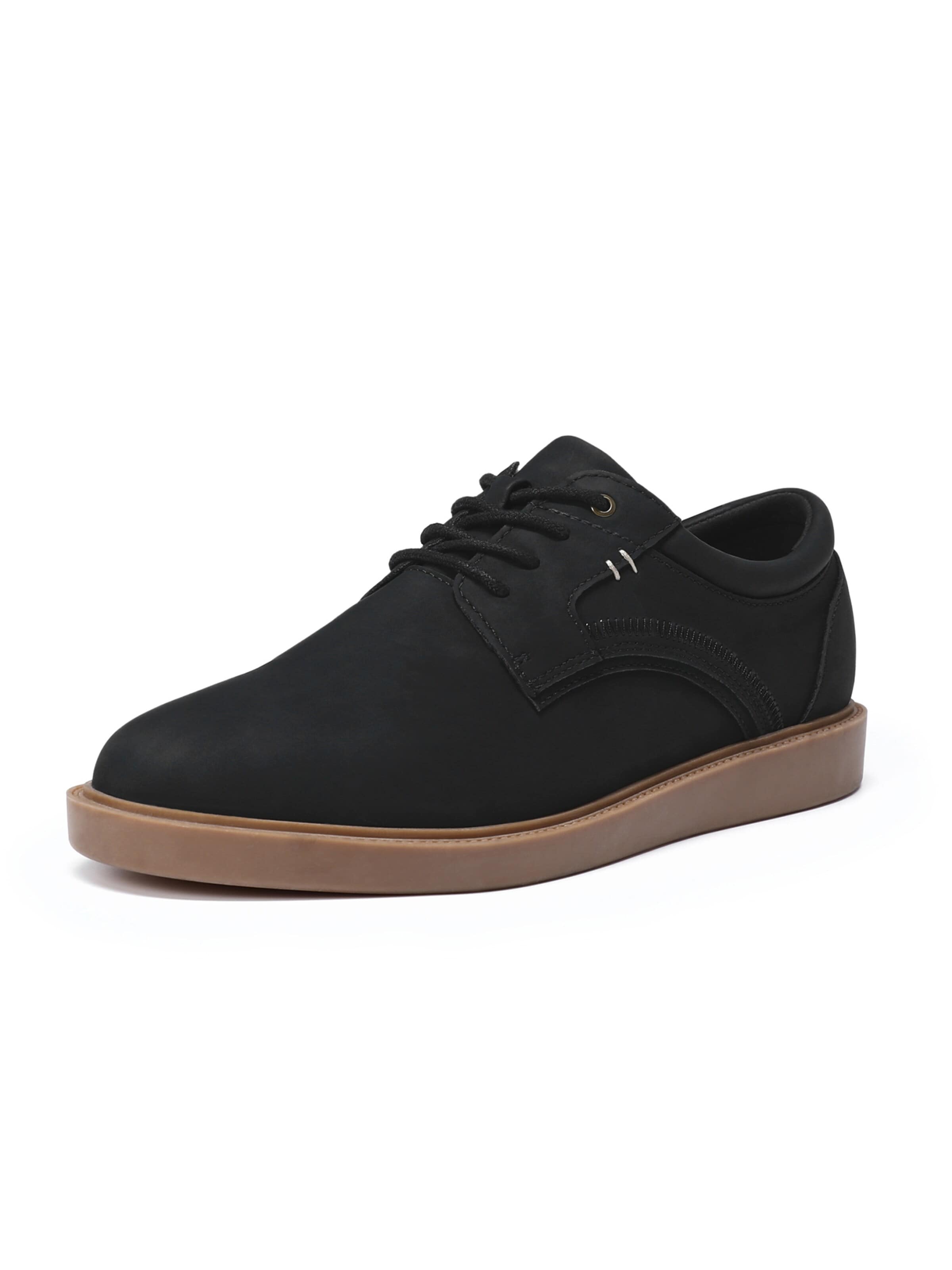 ALLTHEMEN Lace-Up Shoes 'Leicht' in Black: front