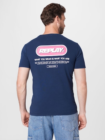 REPLAY T-Shirt in Blau