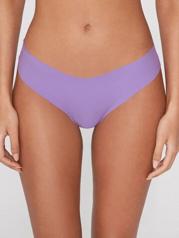 Tezenis Thong in Purple: front