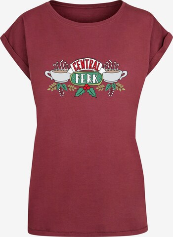 T-shirt 'Friends - Festive Central Perk' ABSOLUTE CULT en rouge : devant