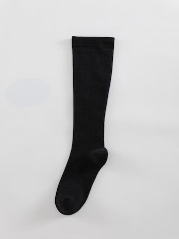 Millo Knee High Socks 'Cottom Comfort' in Black