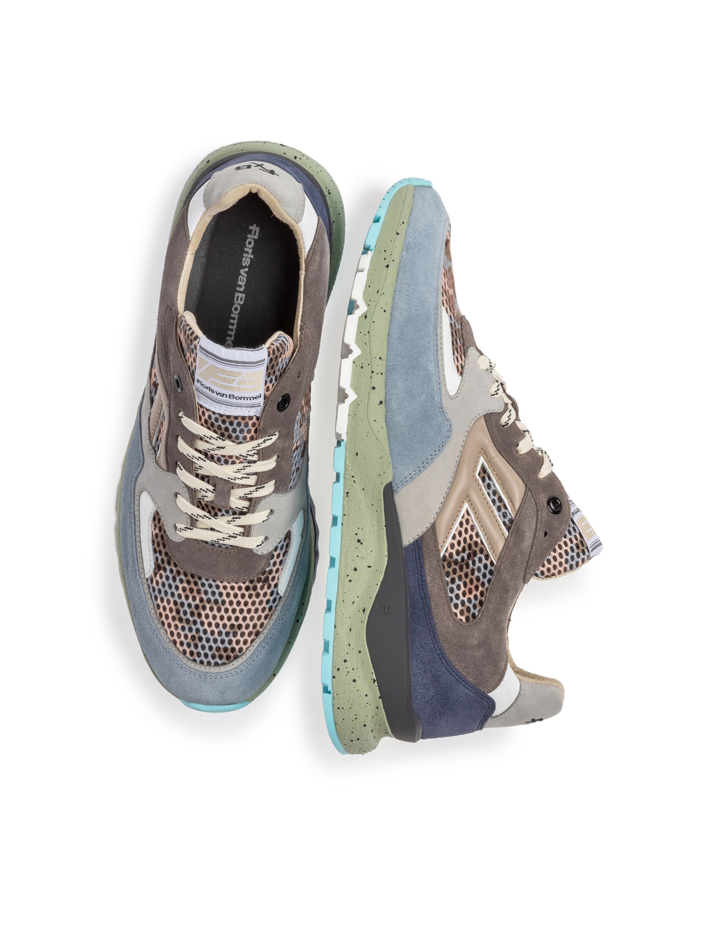 Floris van Bommel Sneakers laag 'De Treener 01' in Bruin