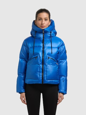 khujo Zimní bunda 'Luna' – modrá: přední strana