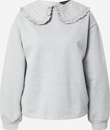 Sweat-shirt Dorothy Perkins en gris : devant