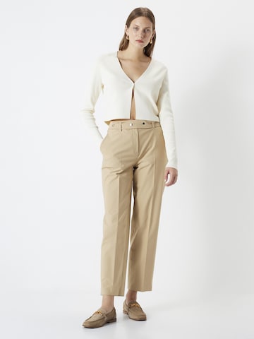 Regular Pantalon à plis Ipekyol en beige