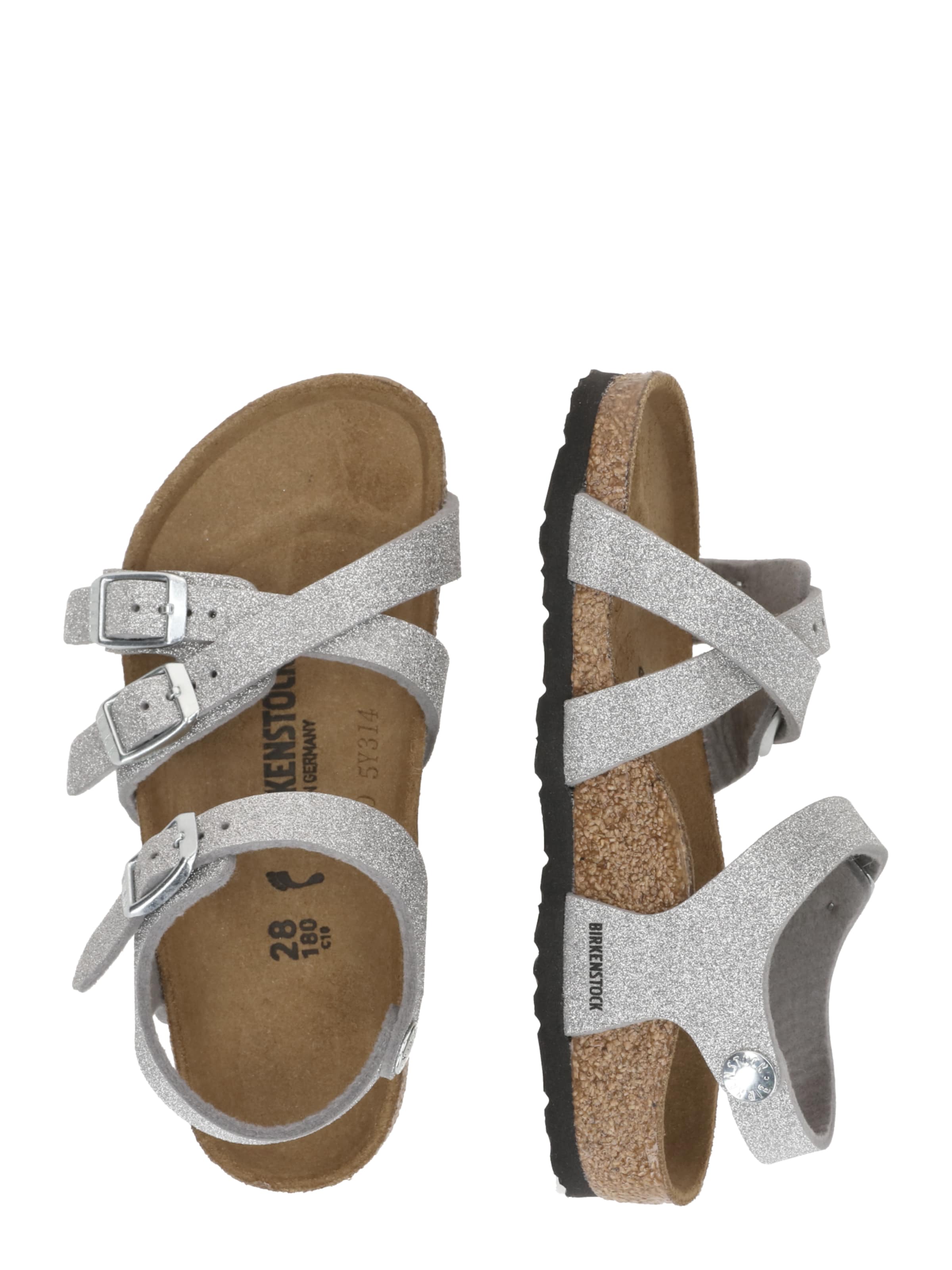 BIRKENSTOCK Sandale 'Kumba' in Silber