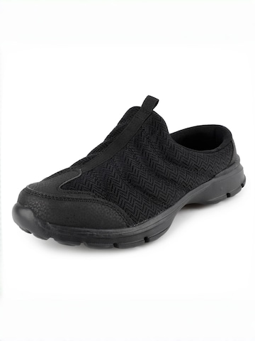 Tiestra Clogs in Black: front