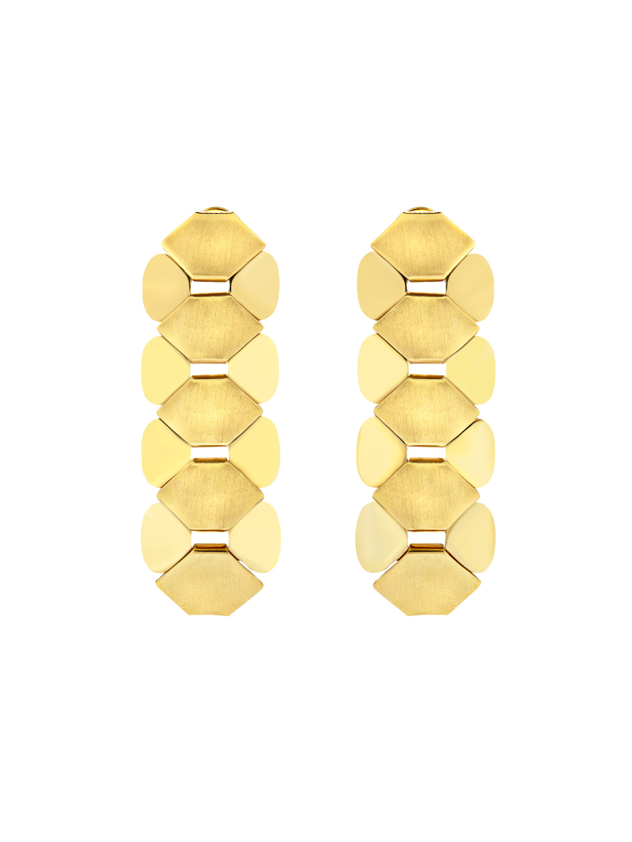 Breil Earrings 'Hexagonia' in Gold: front