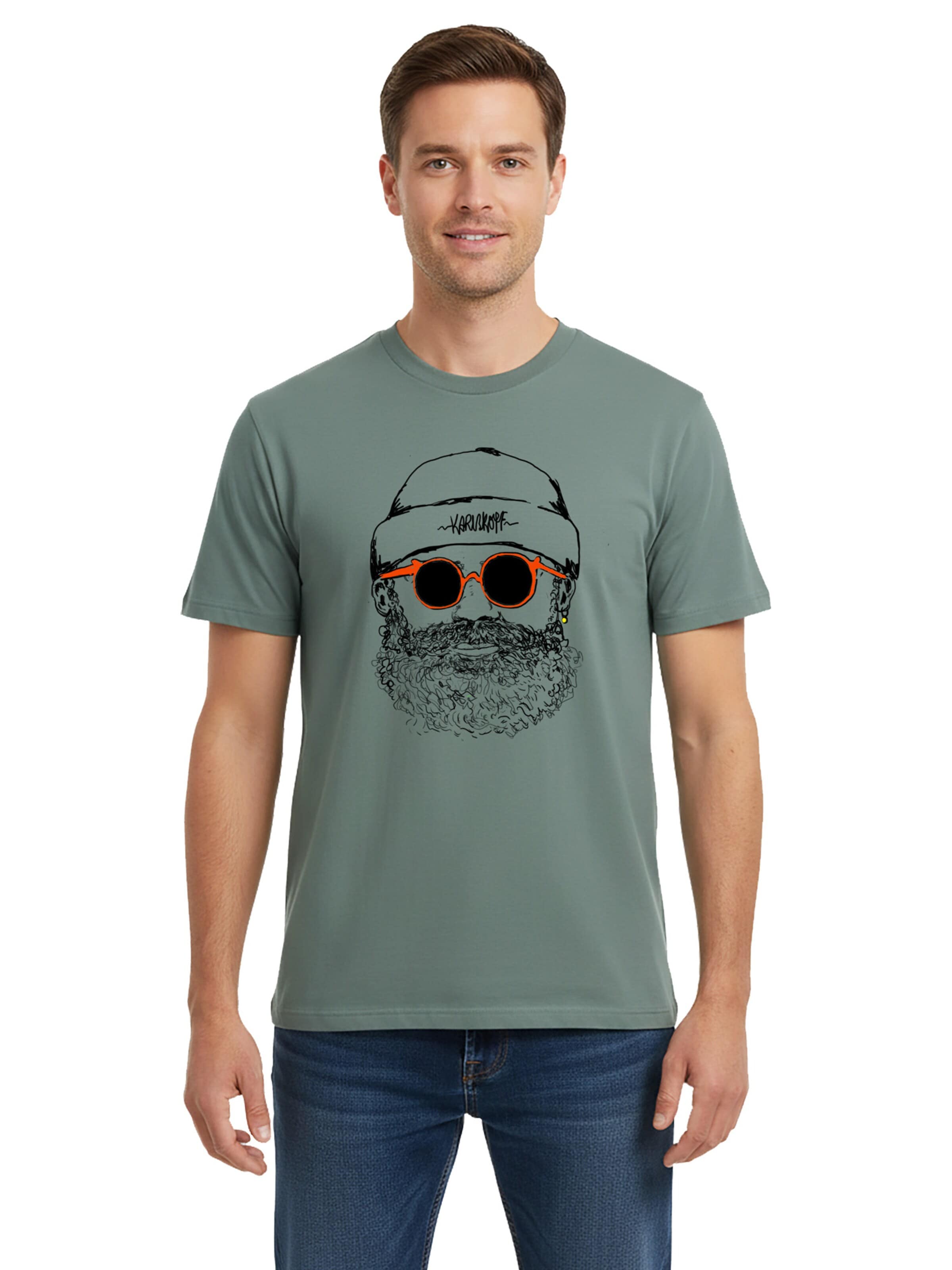 karlskopf Shirt 'HIPSTER' in Green