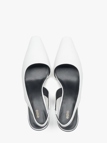 Estro - Zapatos destalonado '203-24101-19' en blanco