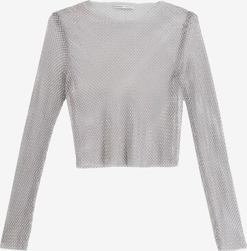 Bershka Shirt in Grey: front