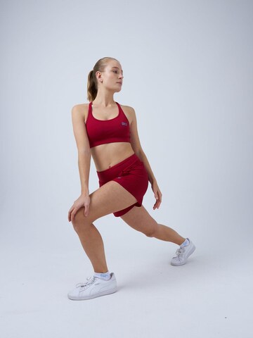 SPORTKIND Regular Sporthose 'Advantage Shorts mit Ballhalter'‌‌ in Rot