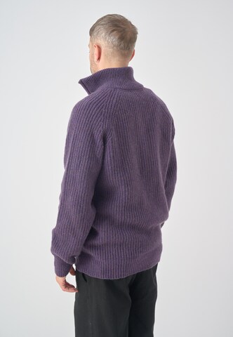 Cleptomanicx Pullover 'Ribber Troyer' in Lila