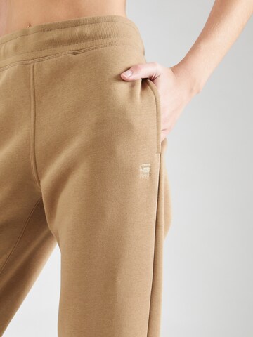 Effilé Pantalon 'Premium Core 2.0' G-Star RAW en beige