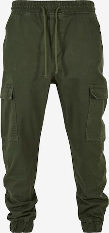 DEF Cargo Jeans in Green: front