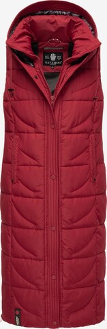 NAVAHOO Bodywarmer 'Brezelchen' in Rood: voorkant