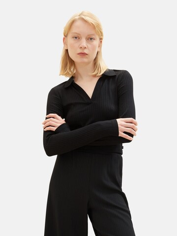 TOM TAILOR DENIM Shirt in Schwarz: Vorderseite