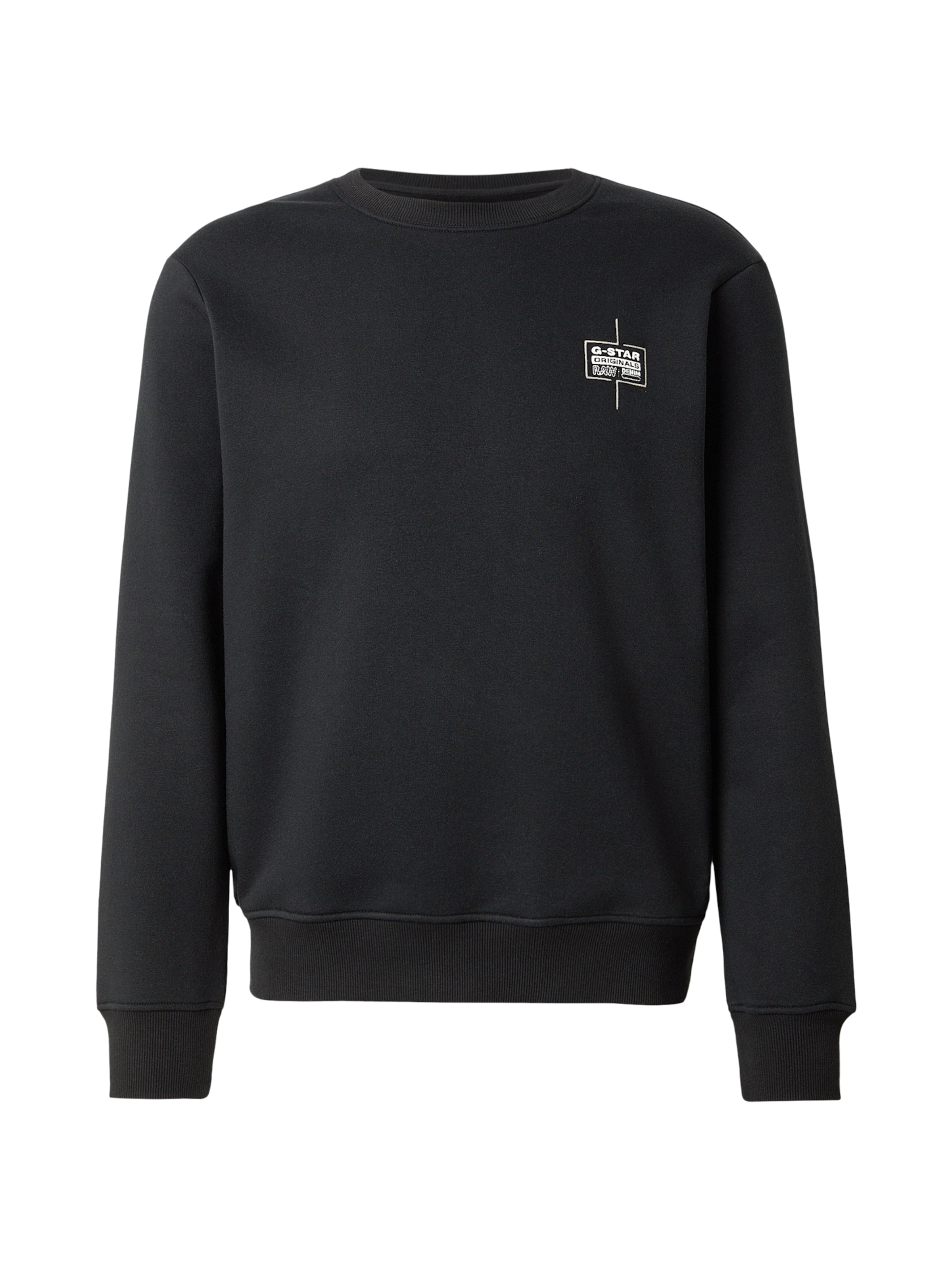 G-STAR Sweatshirt in Schwarz: Vorderseite