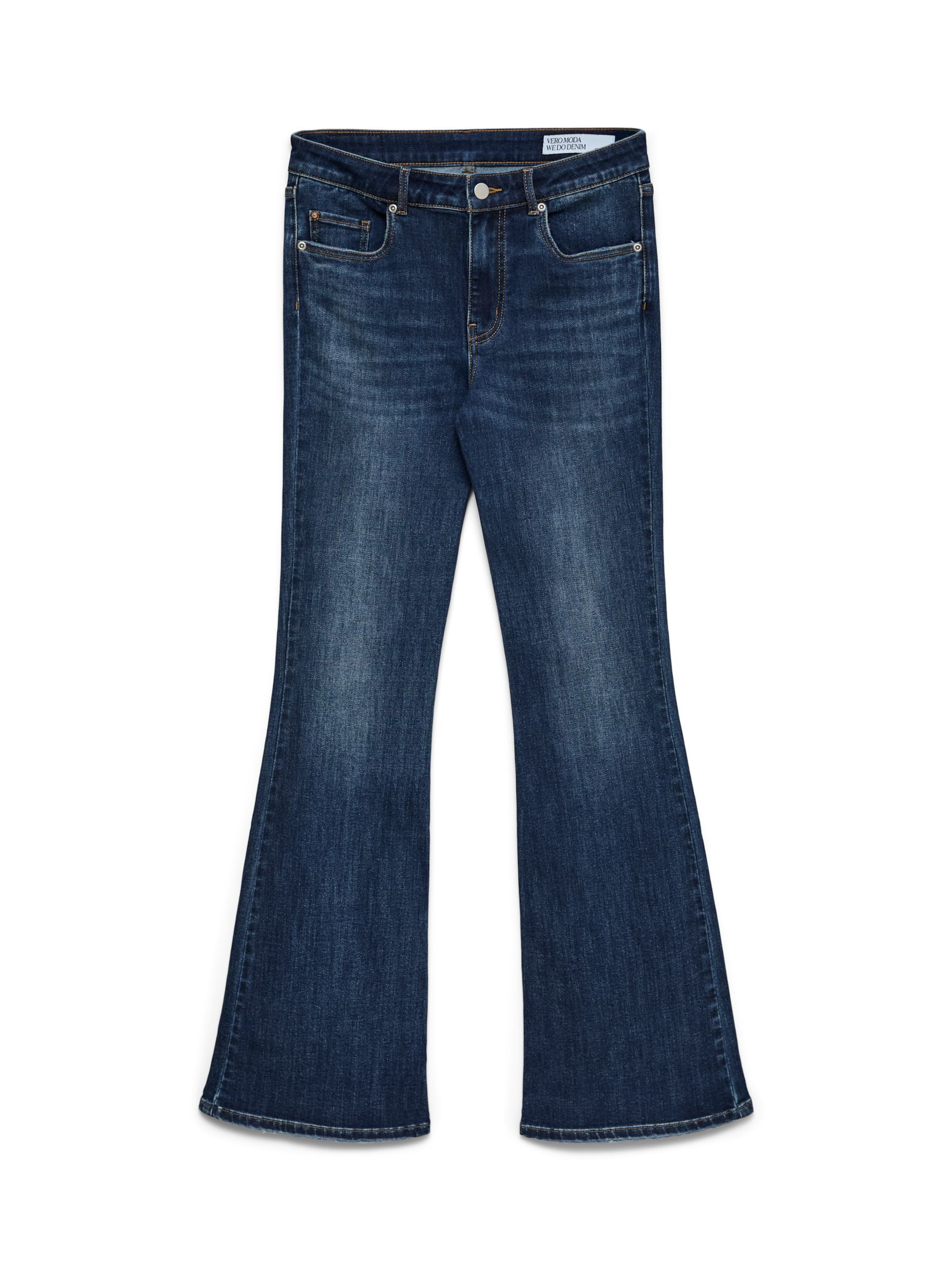 VERO MODA Flared Jeans 'VMELLA' in Blauw: voorkant