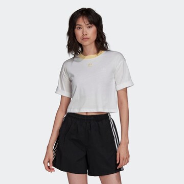 T-shirt ADIDAS ORIGINALS en blanc : devant