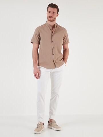 Buratti Regular fit Button Up Shirt in Brown