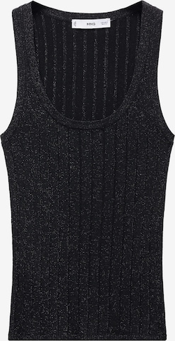 Tops en tricot 'KLAN' MANGO en noir : devant