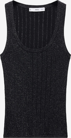 MANGO Knitted Top 'KLAN' in Black: front