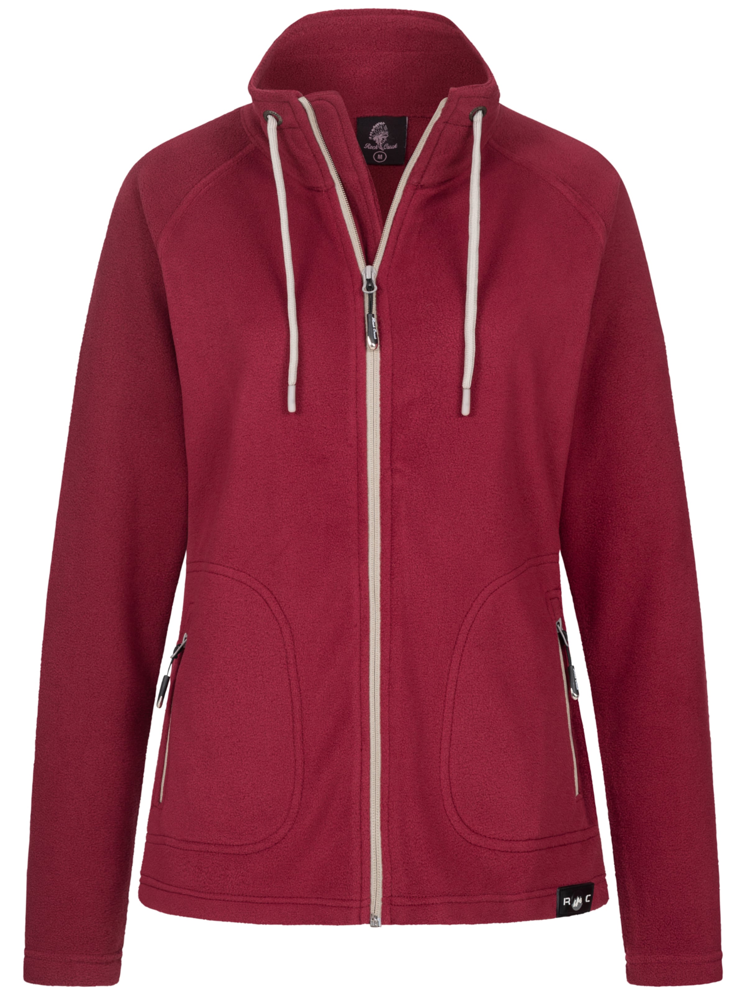 Rock Creek Fleecejacke in Rot: Vorderseite