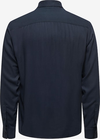 Only & Sons Regular fit Skjorta 'LOLLY' i blå