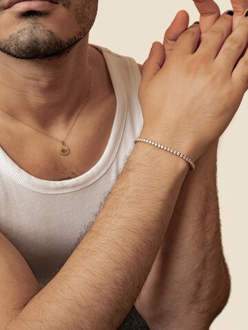 Hey Happiness - Pulsera 'Crystal Tennis' en oro