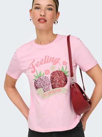 ONLY - Camiseta 'ONLKITA' en rosa