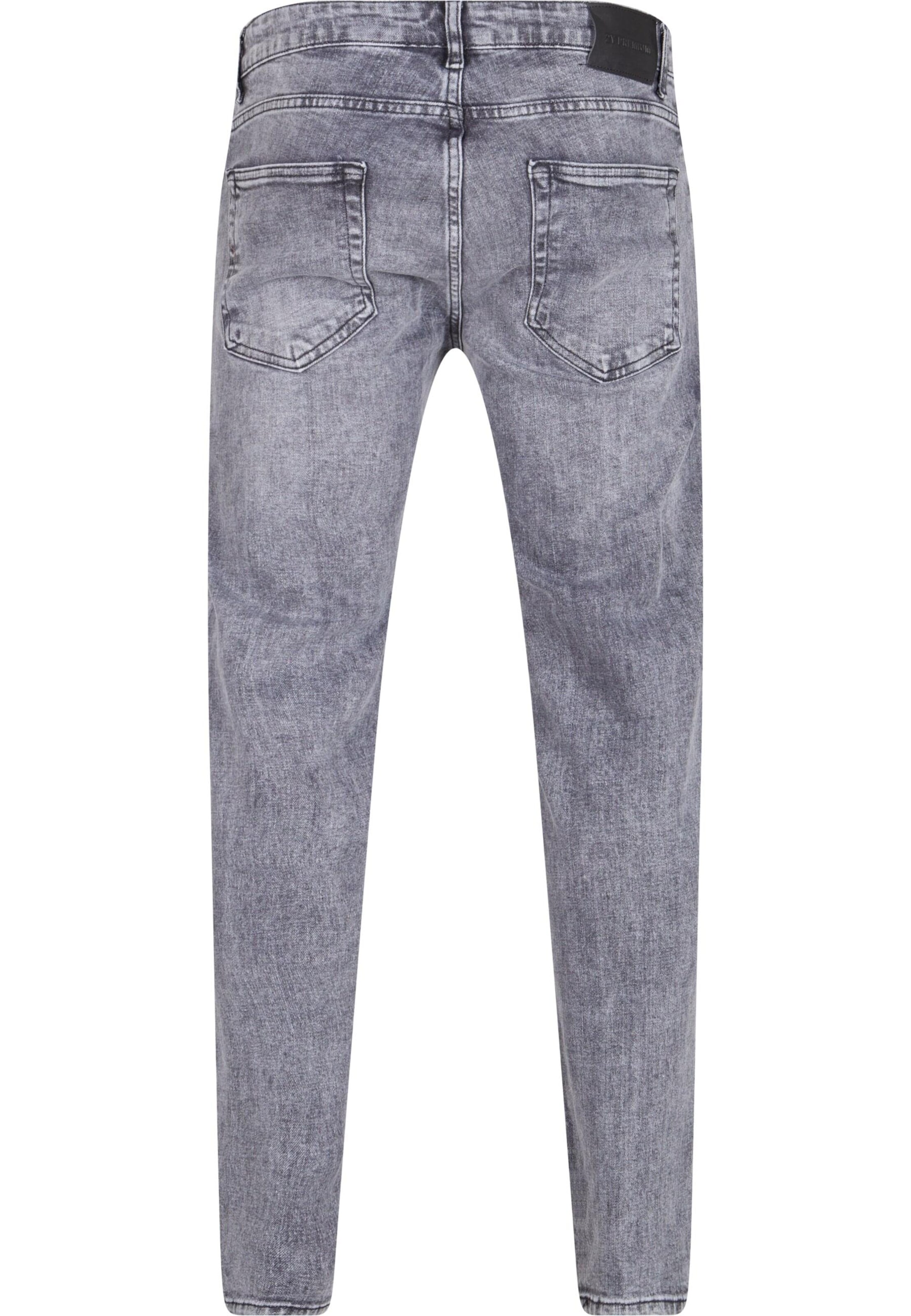 2Y Premium Tapered Jeans in Grey