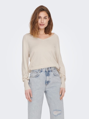 ONLY Pullover 'MILA' in Beige: predná strana