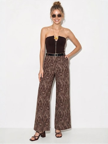Wide Leg Pantalon 'Hose' Bianco Lucci en marron