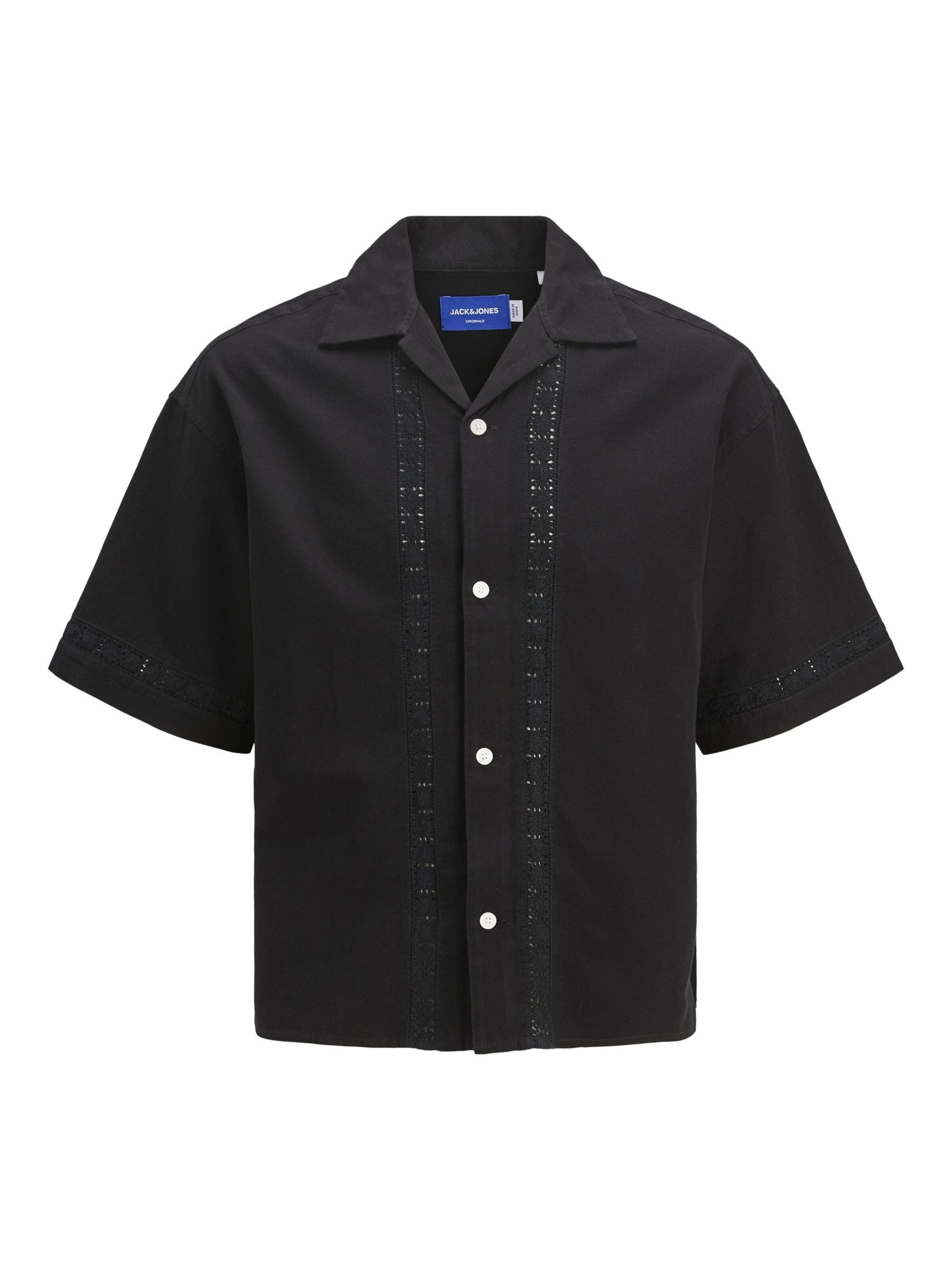 Comfort fit Camicia di JACK & JONES in nero: frontale