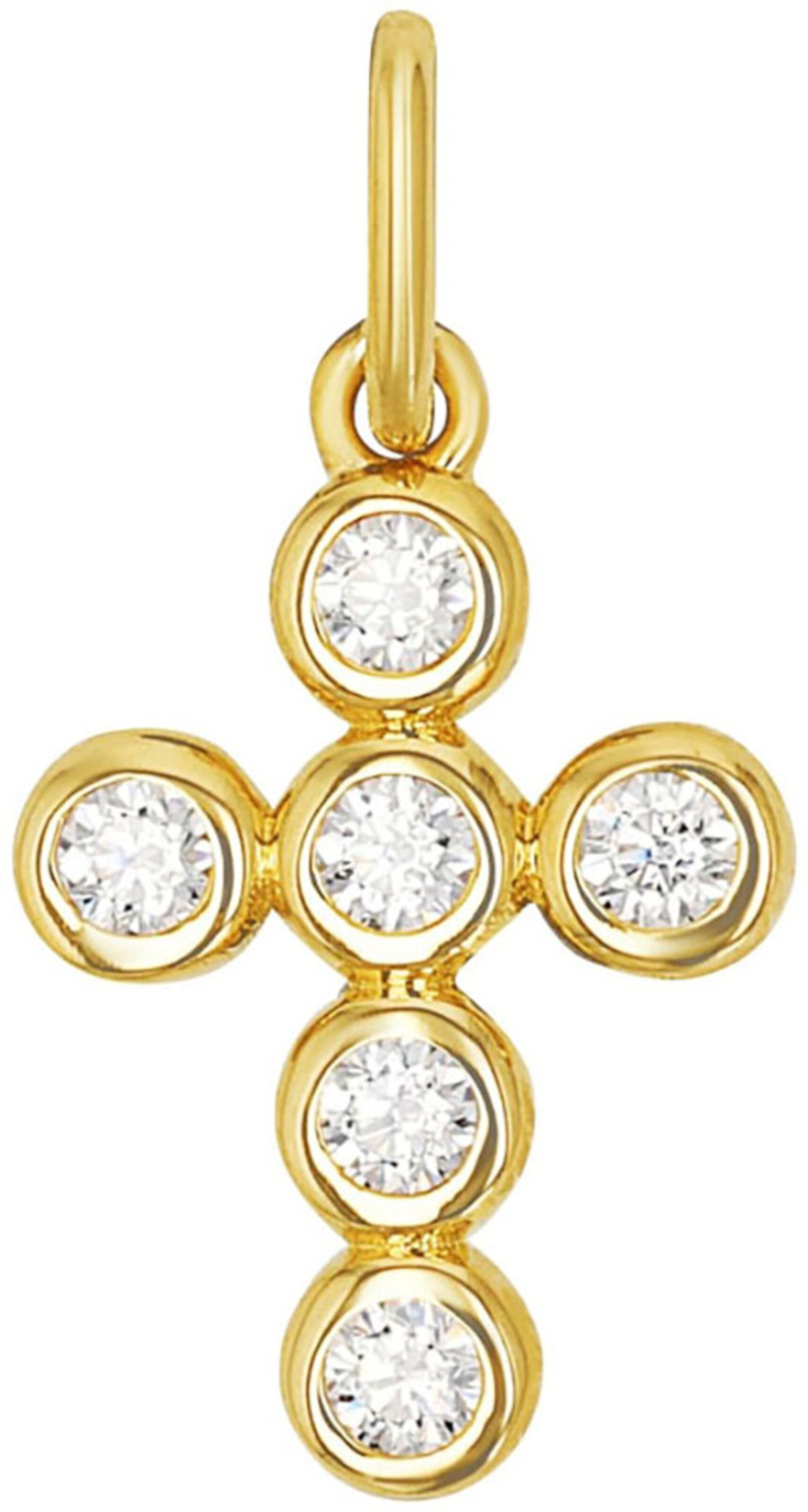 AMOR Pendant in Gold: front