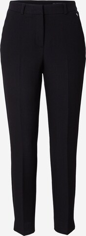 COMMA Normalny krój Spodnie w kant w kolorze czarny: przód