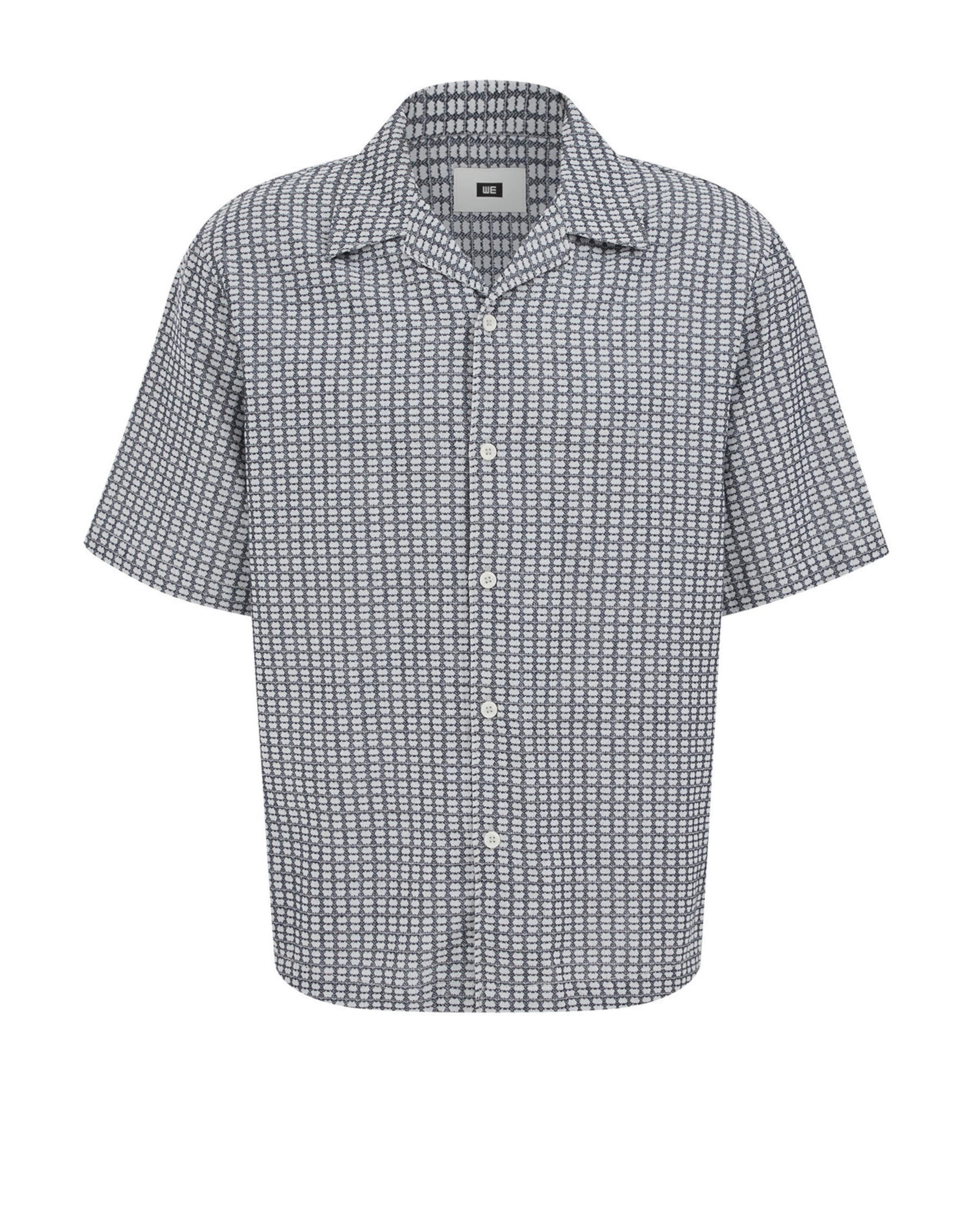 WE Fashion Regular fit Риза в синьо: отпред