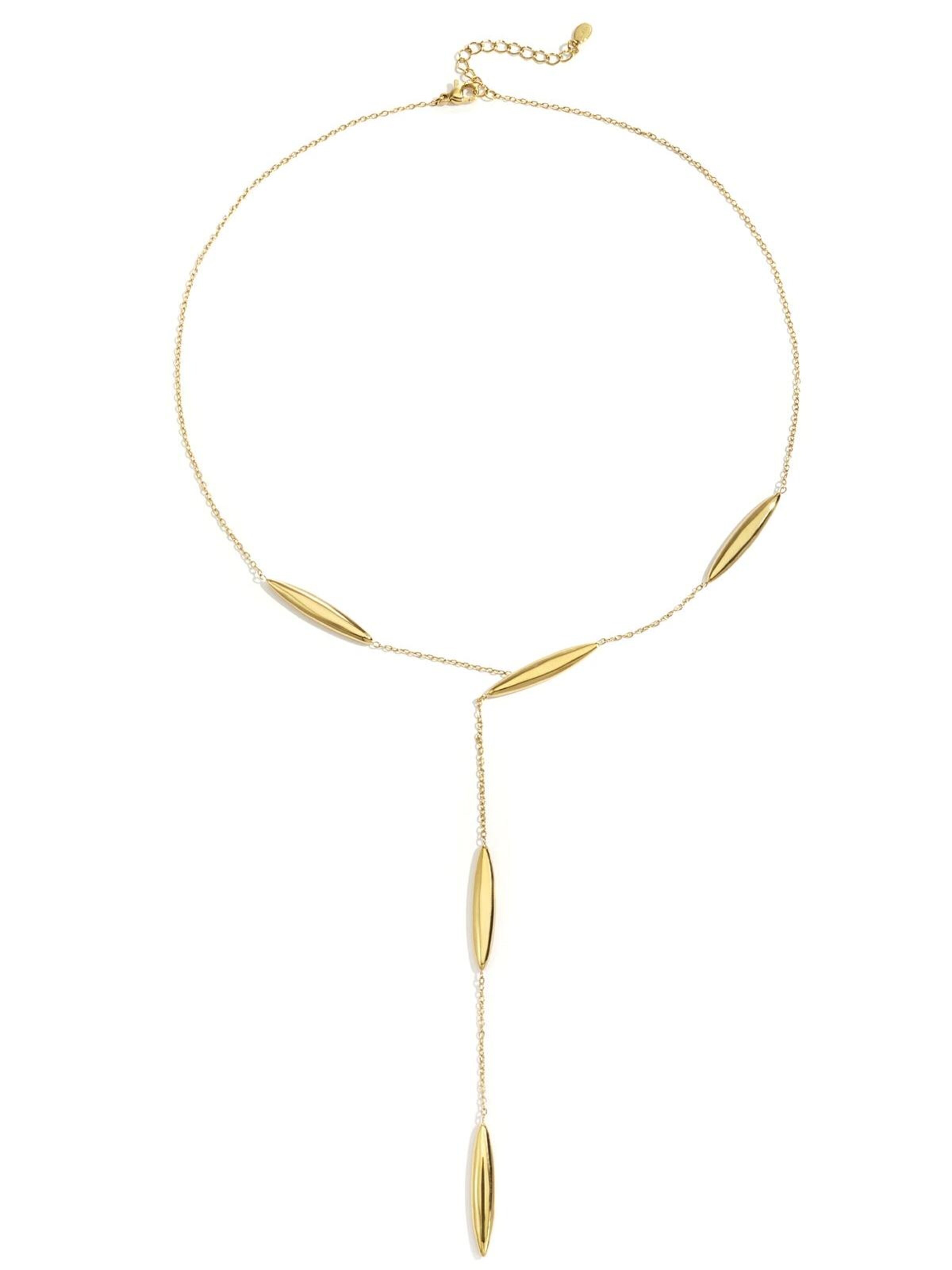 Cala Rose Necklace 'SLEEK MARQUISE' in Gold: front