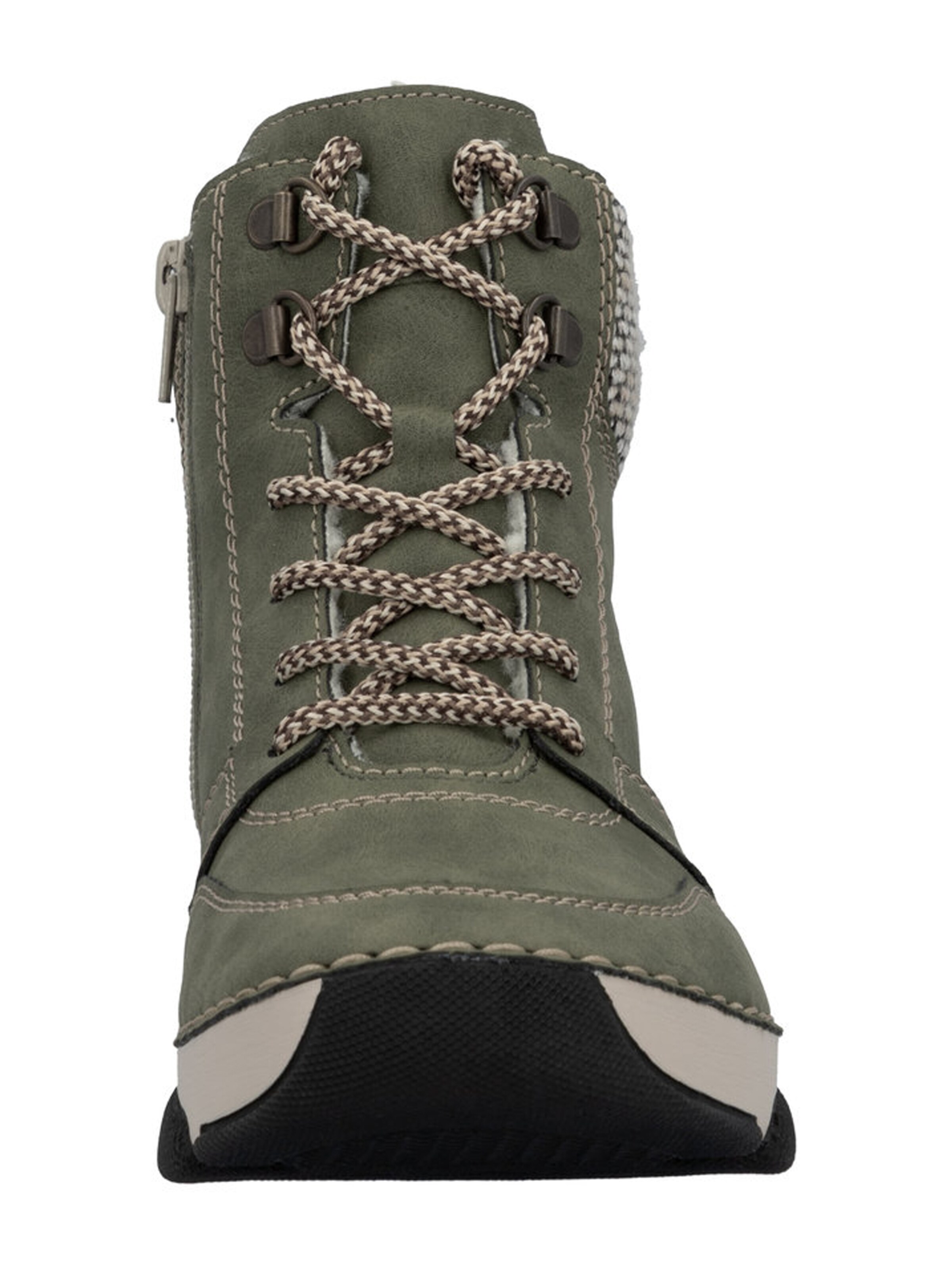 Stivaletto stringato di Rieker in verde