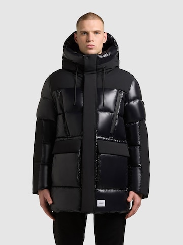 khujo Winterjacke 'Tone' in Schwarz: Vorderseite